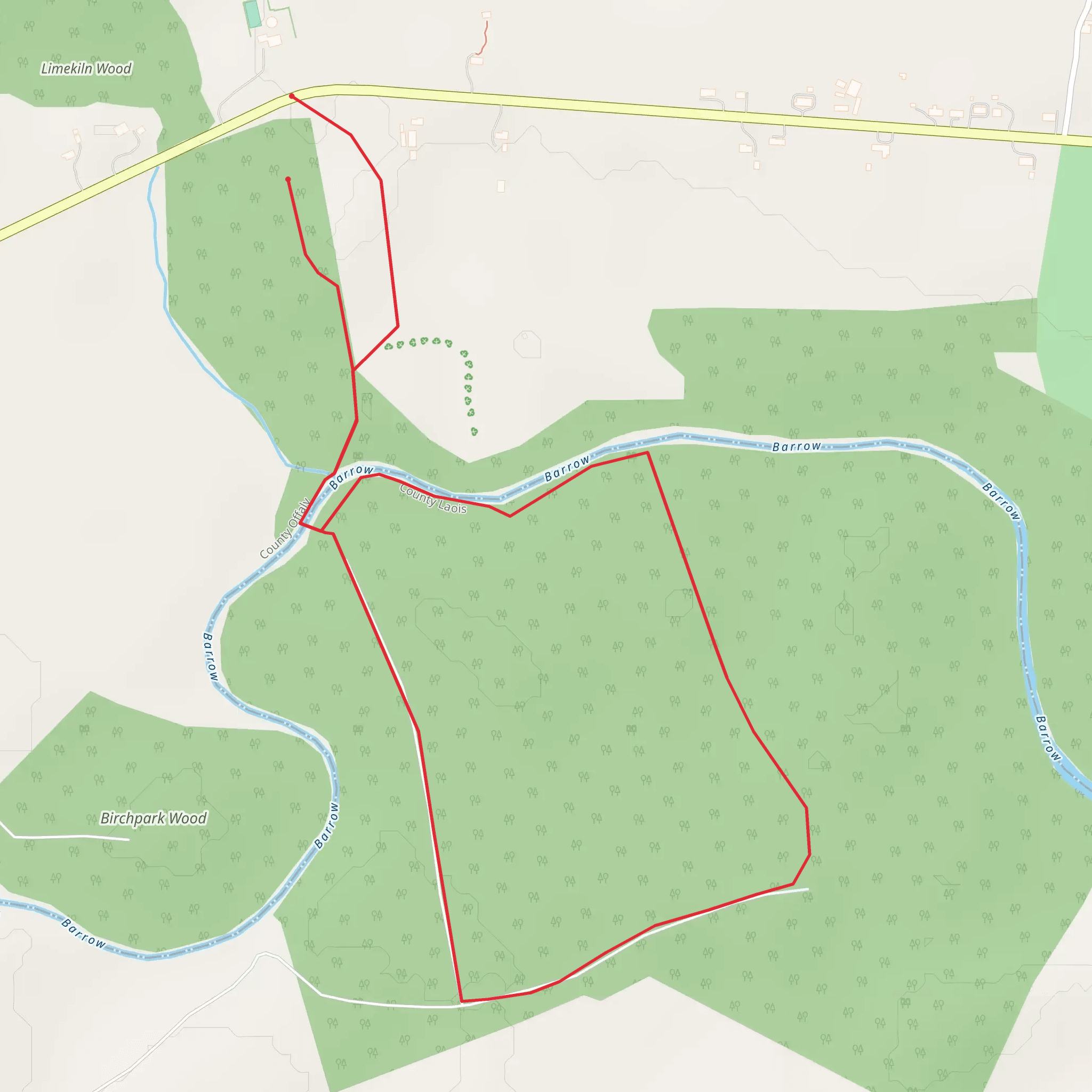 Garryhinch - Barrow Walk mobile static map