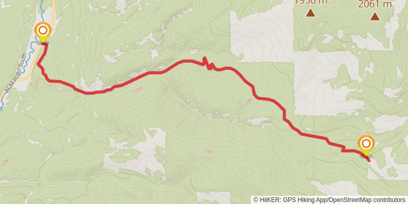 Murr Creek Trail stage 2 Map