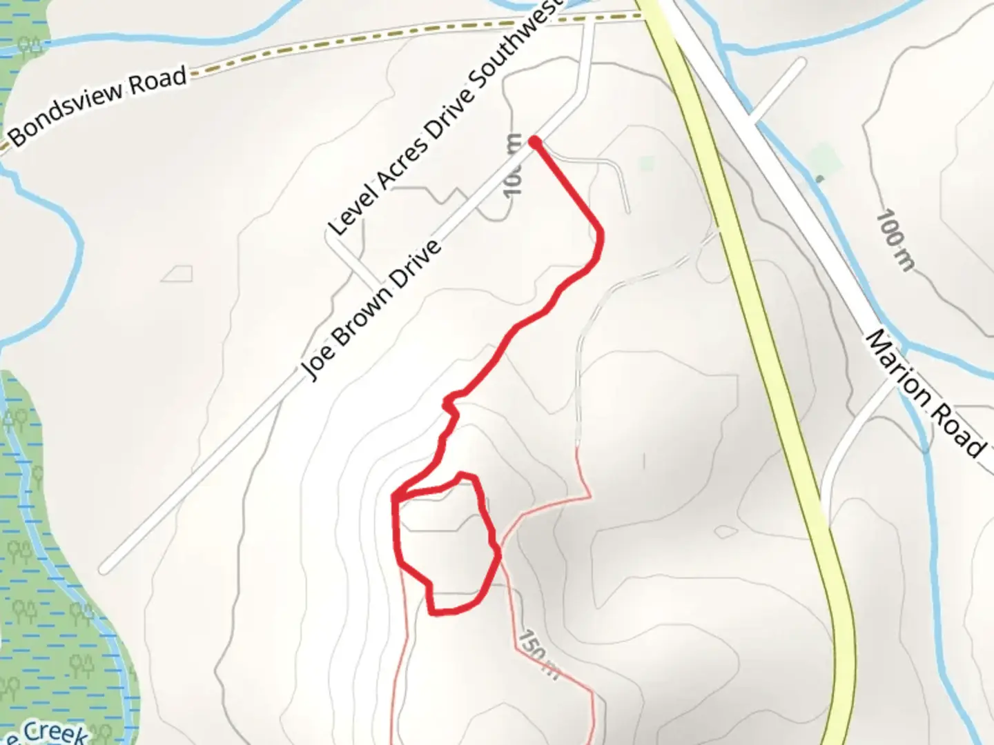 An image depicting the trail Brown's Mount Trail and its surrounding area.