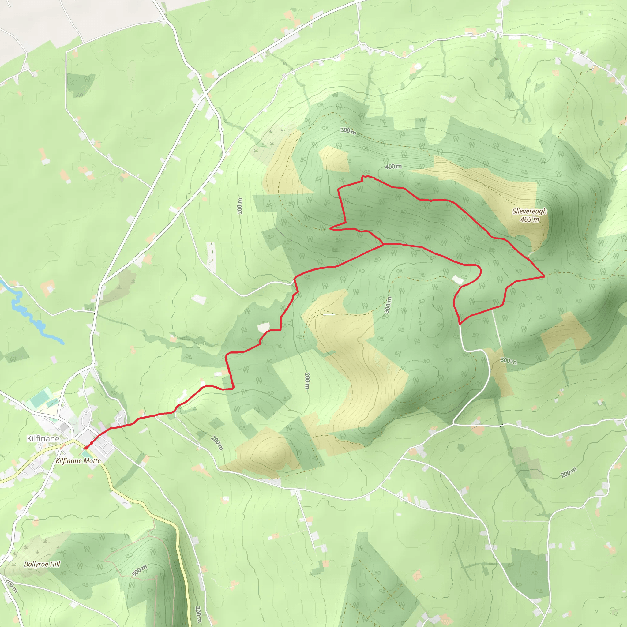 Ballyhoura - Slieve Reagh Loop mobile static map