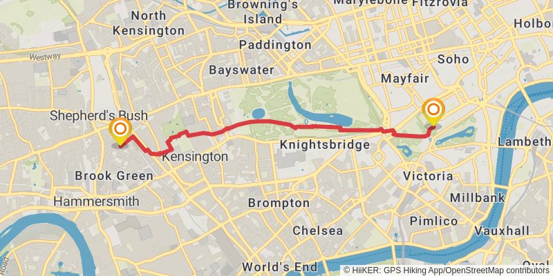 Orange Way stage 28 Map