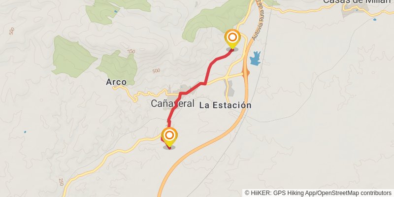 Via de la Plata alt 1 Map