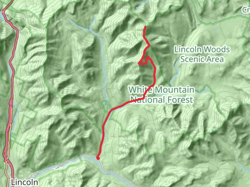 Bondcliff and Mount Guyot via Lincoln Woods Trail