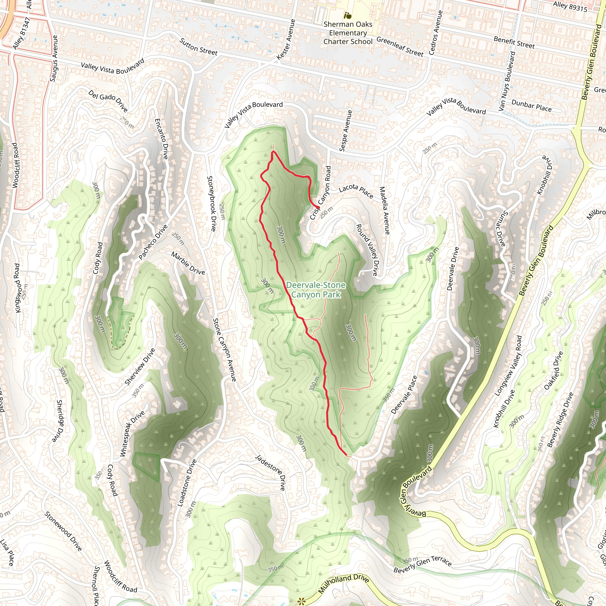 Crisp Canyon Road mobile static map