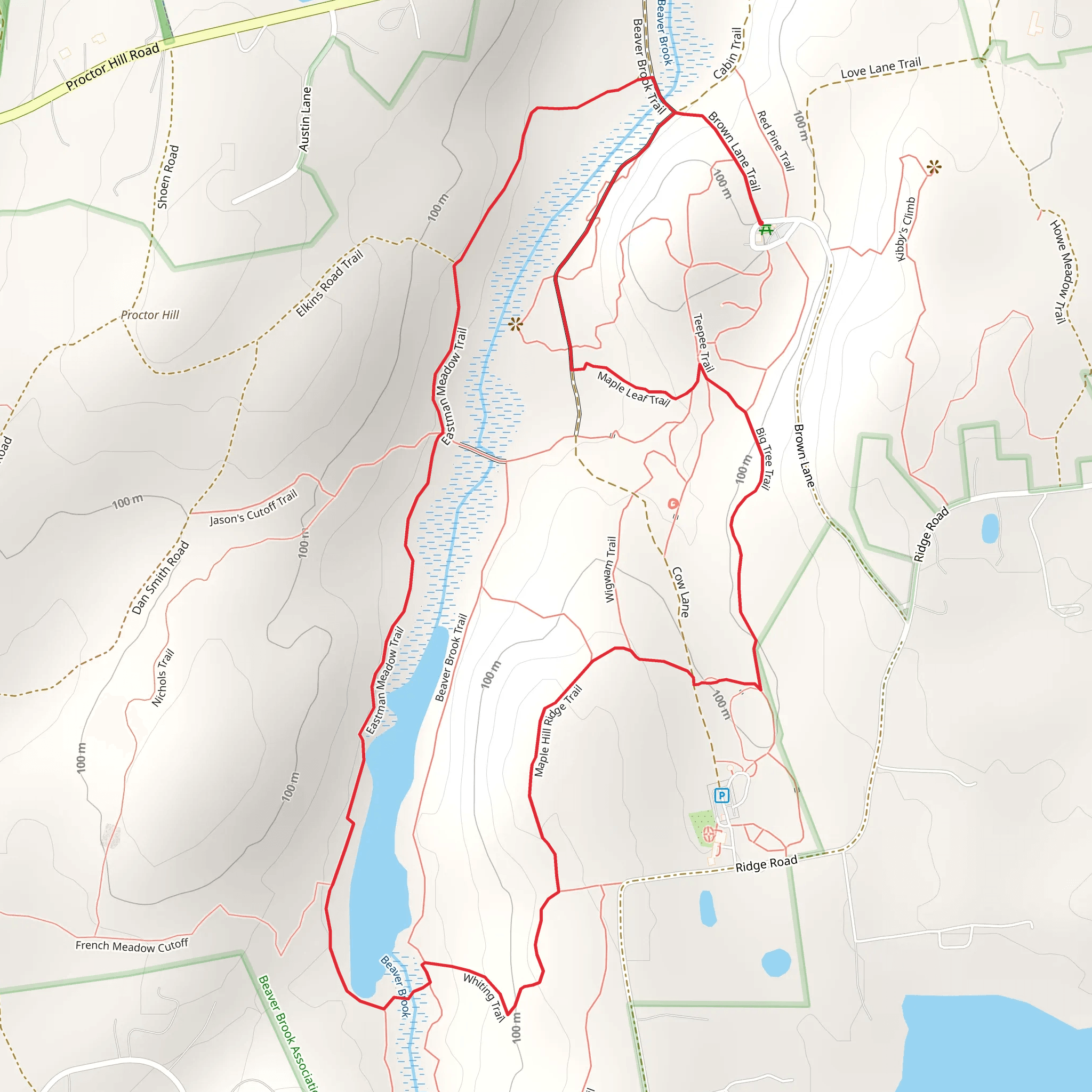 Beaver Brook Trail Loop mobile static map