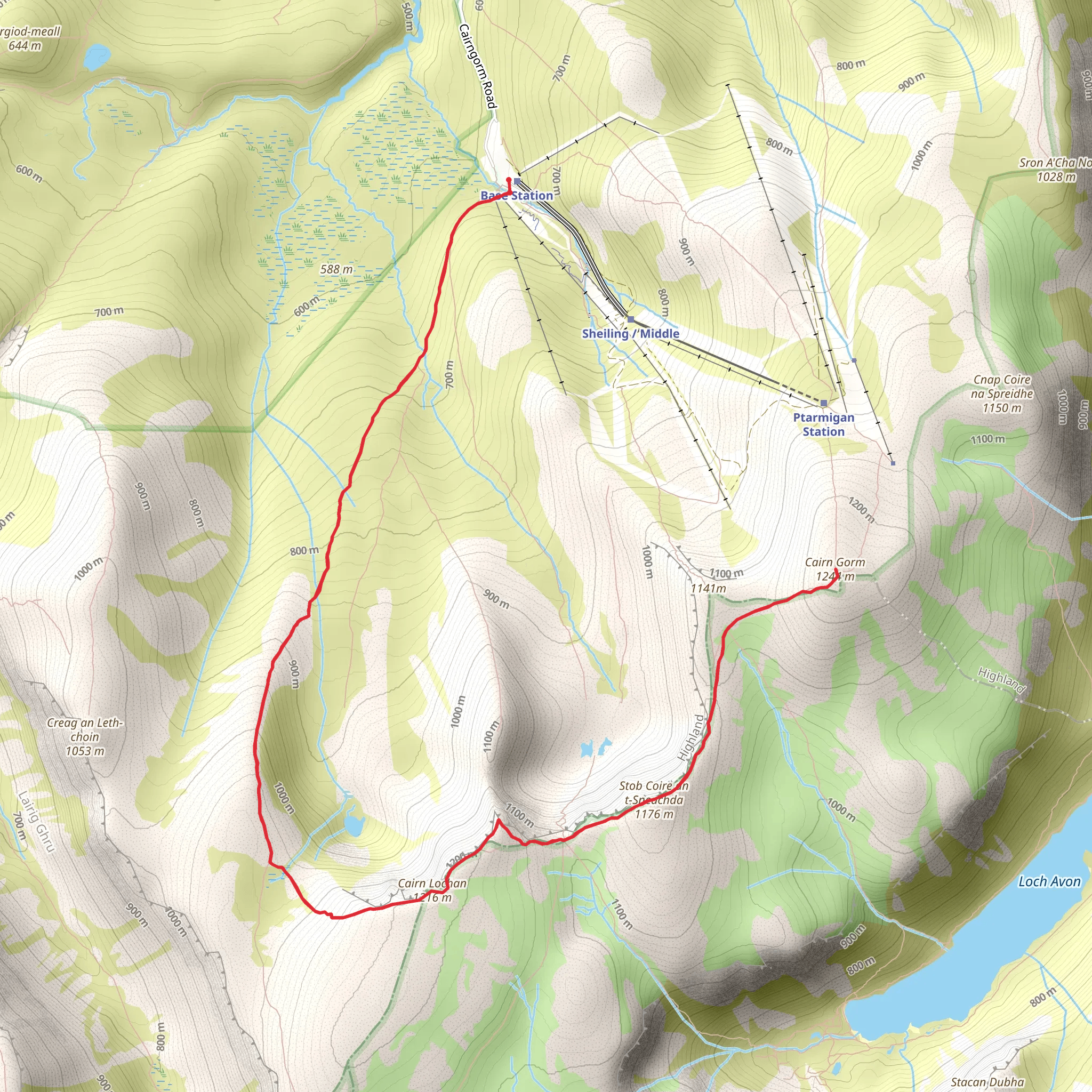 Cairn Gorm mobile static map