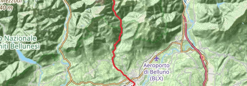 Alta Via 1 stage 12 Map