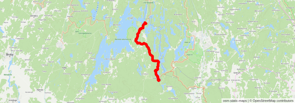 Skåneleden 1 stage 3 Map