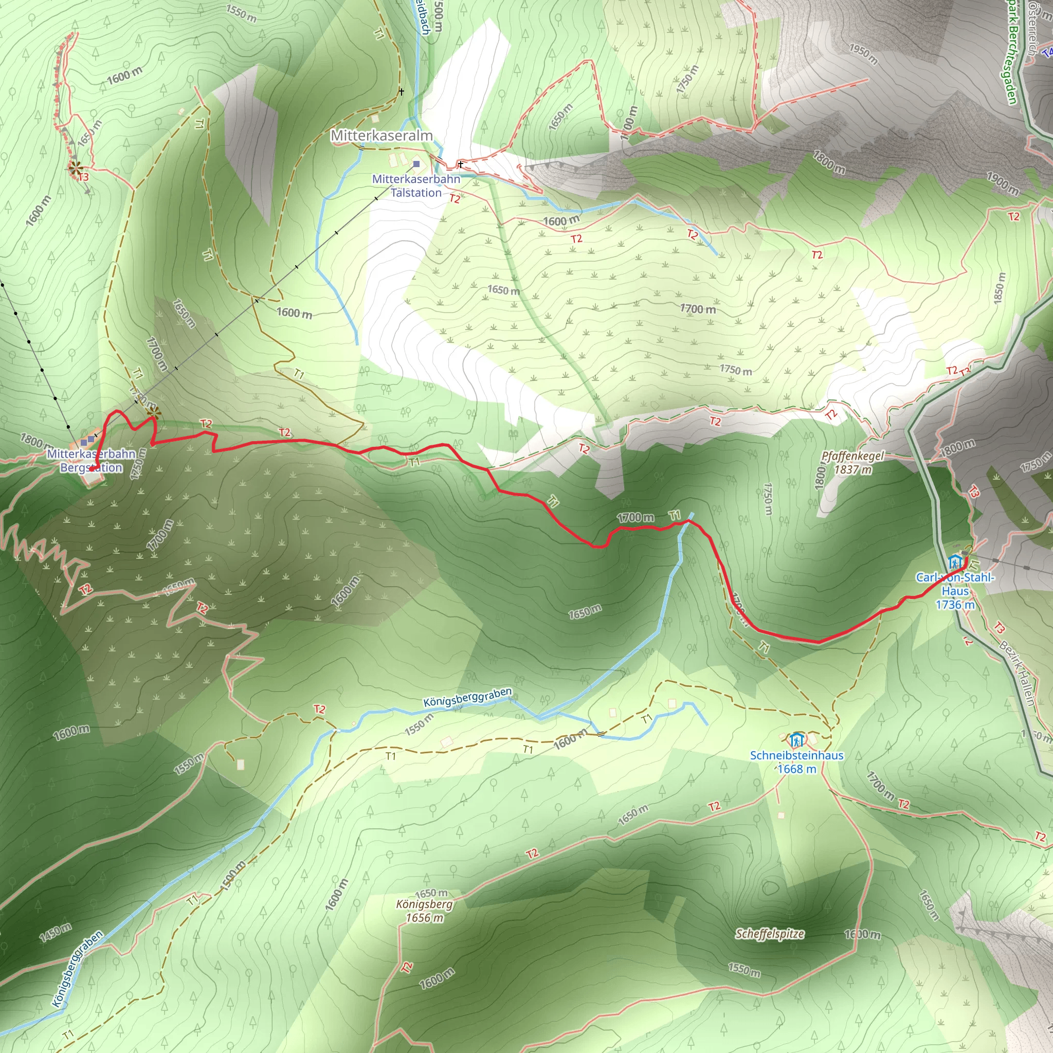 Torrener Joch via Grosse Reibh mobile static map