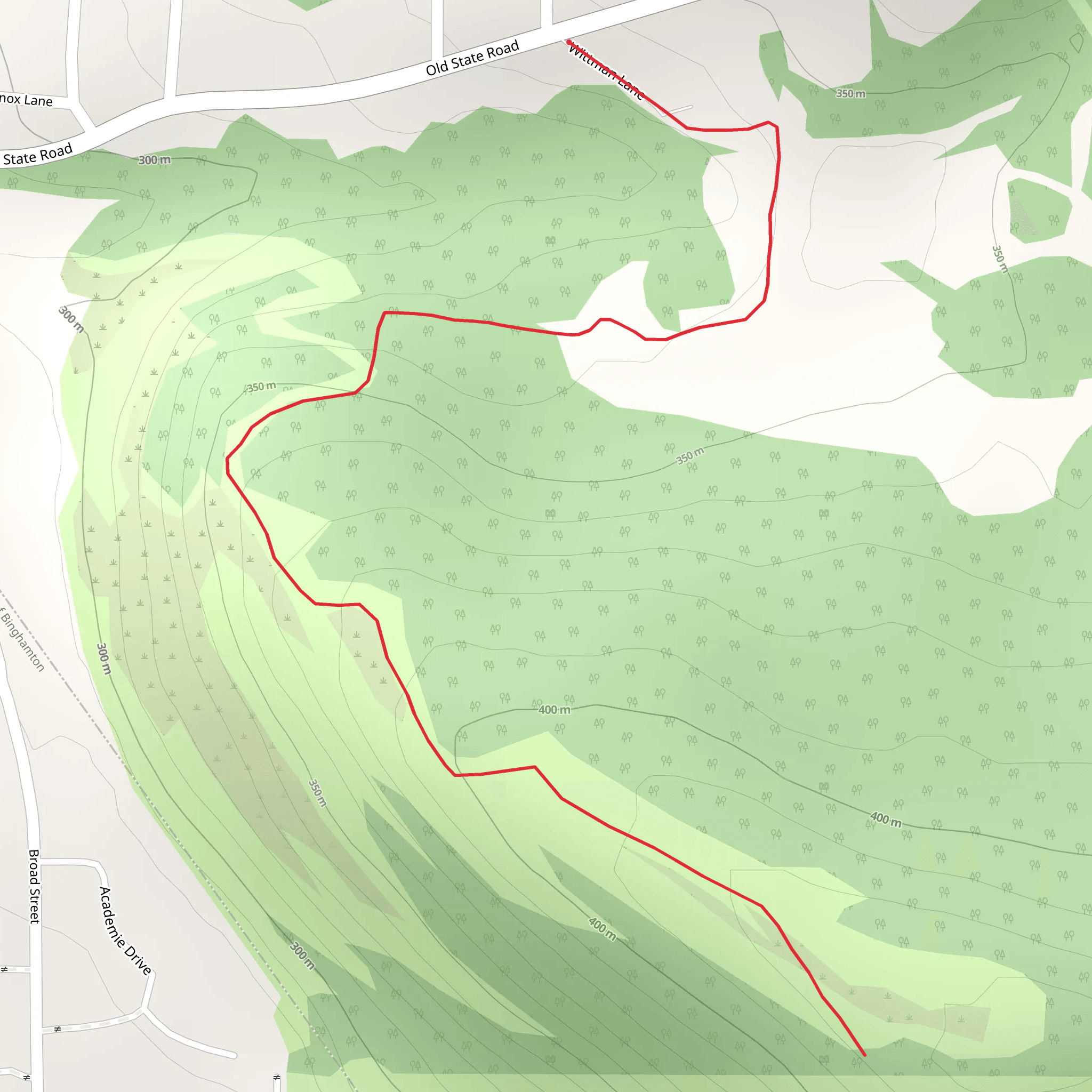 Dickinson - Old state Road mobile static map