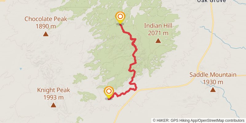 Continental Divide Trail - New Mexico stage 10 Map