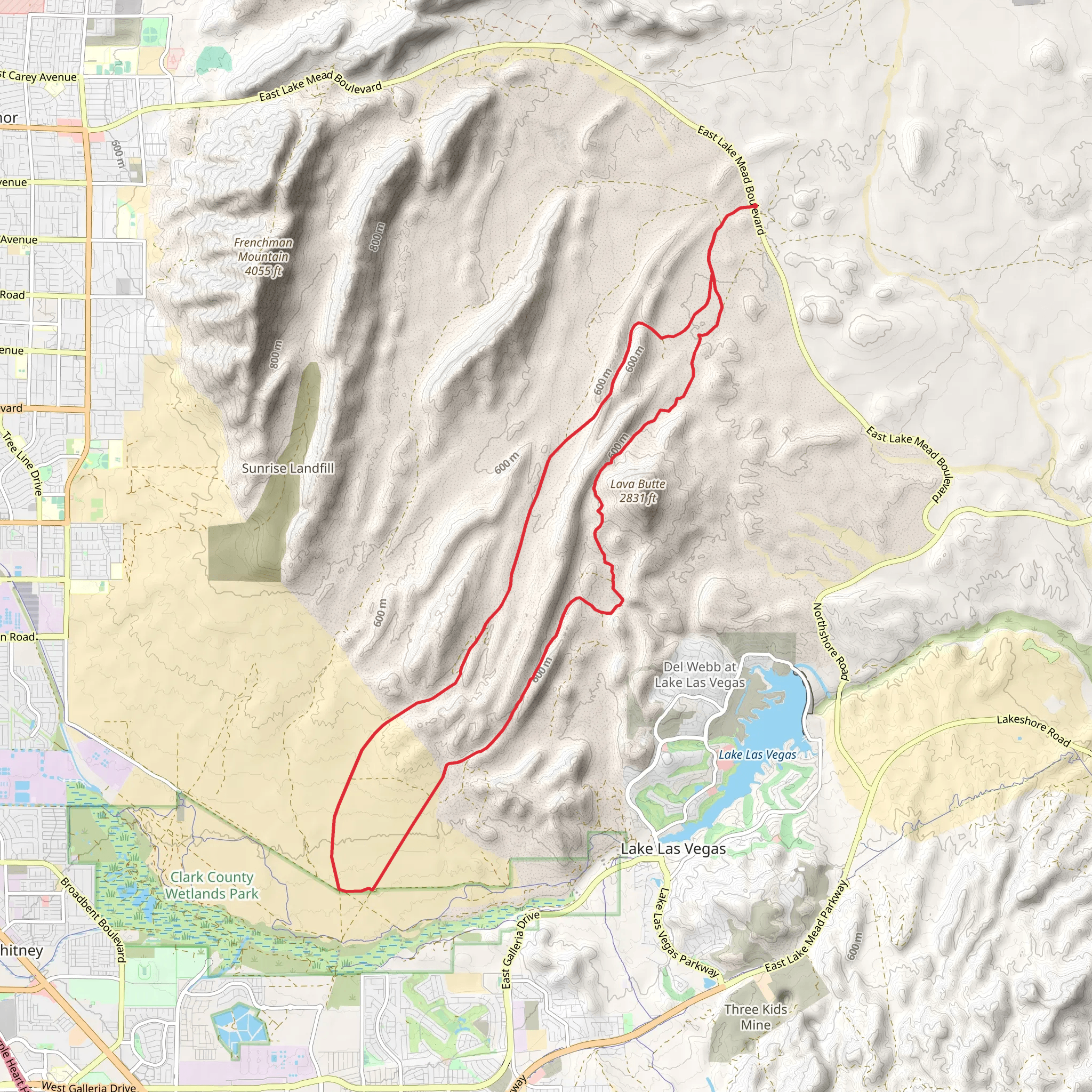Rainbow Gardens Road Loop mobile static map