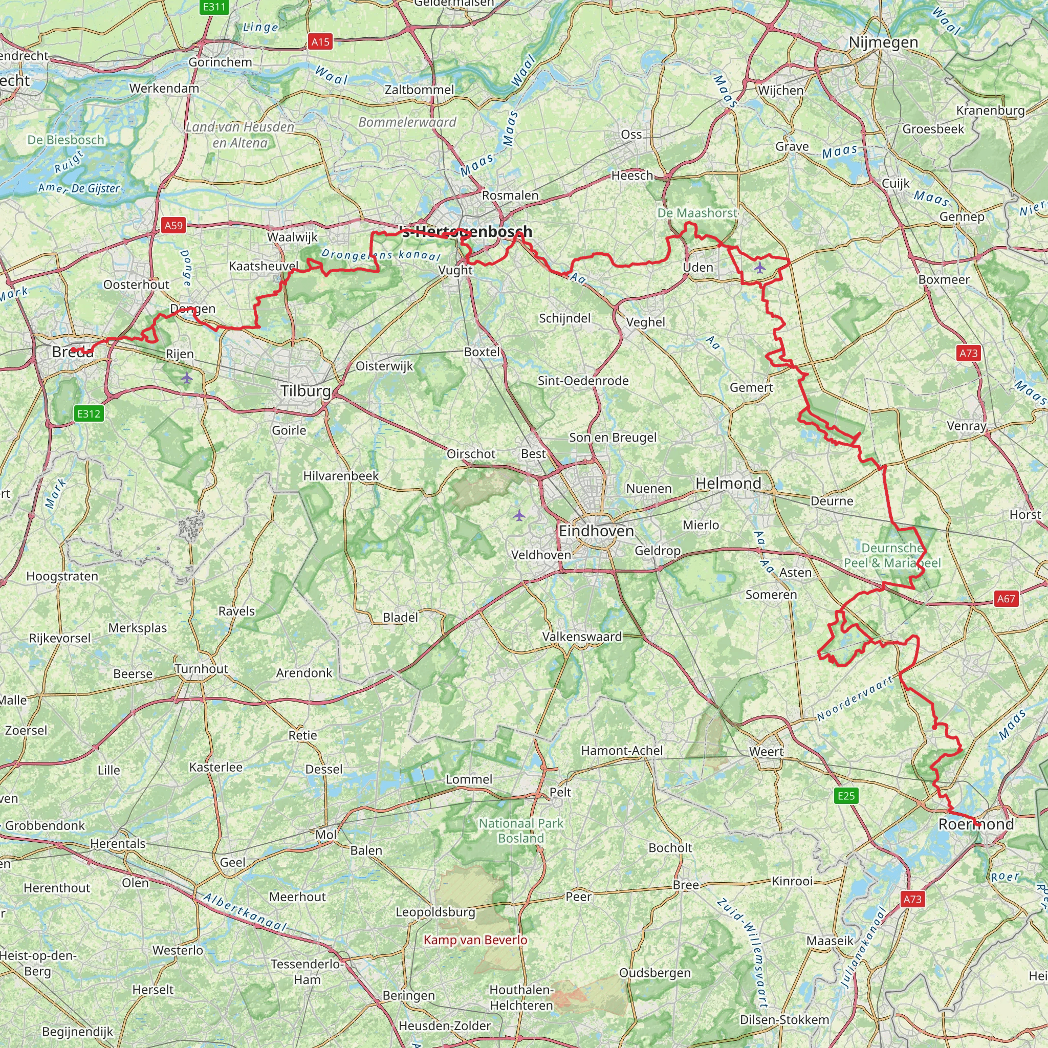 Hertogenpad mobile static map