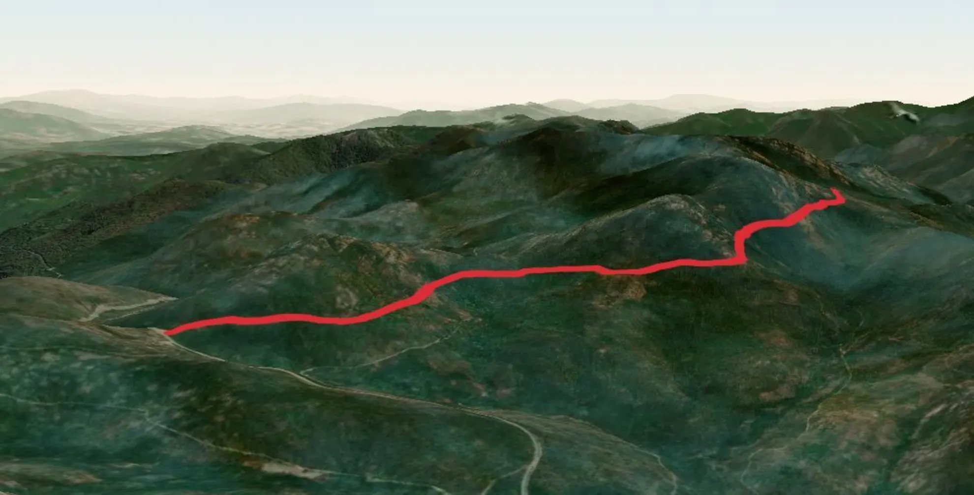 An image depicting the trail Deer Creek Summit South Trail and its surrounding area.