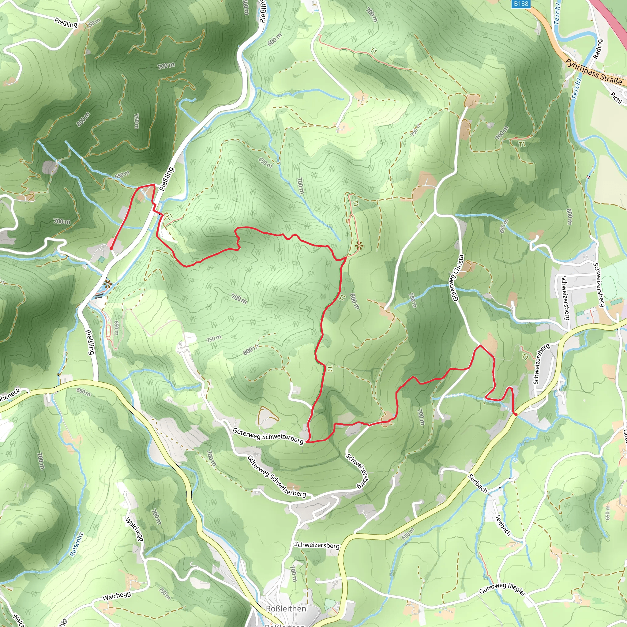 Schweizersberg - Stummerkogel - Enghagen mobile static map