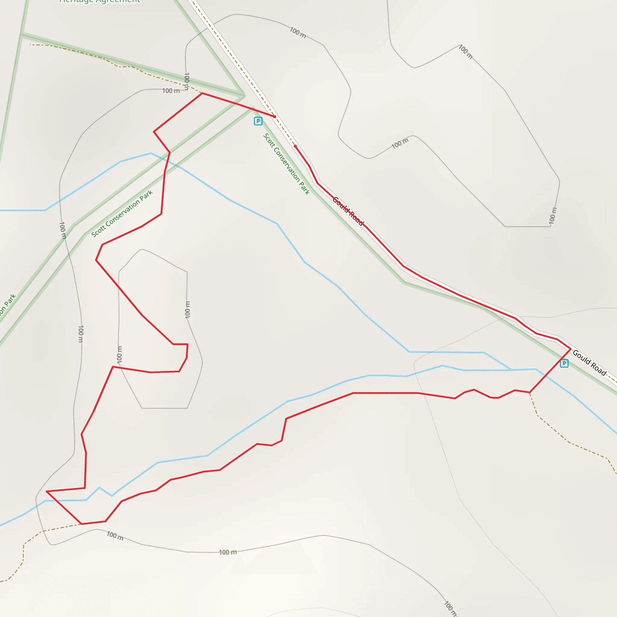 Watercourse Walk - Scott Conservation Park mobile static map