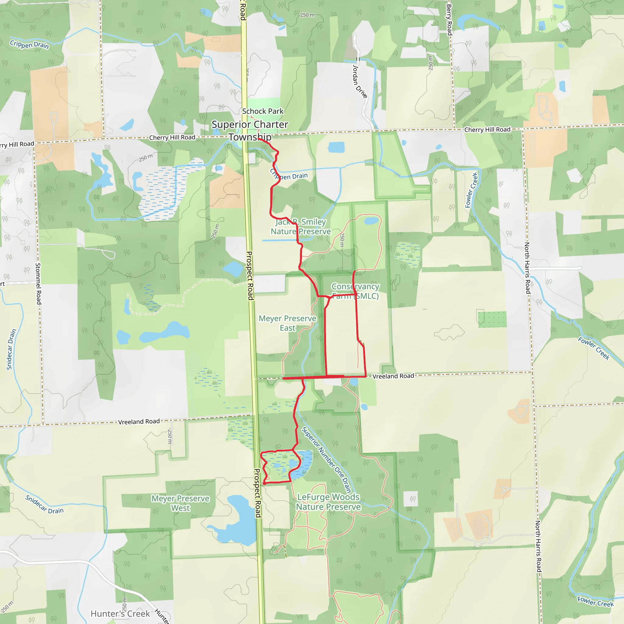 Superior Greenway Nature Path Loop mobile static map