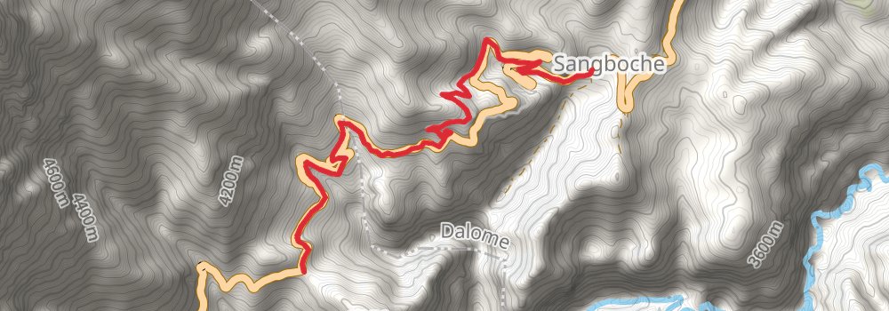 Upper Mustang Trek stage 3 Map