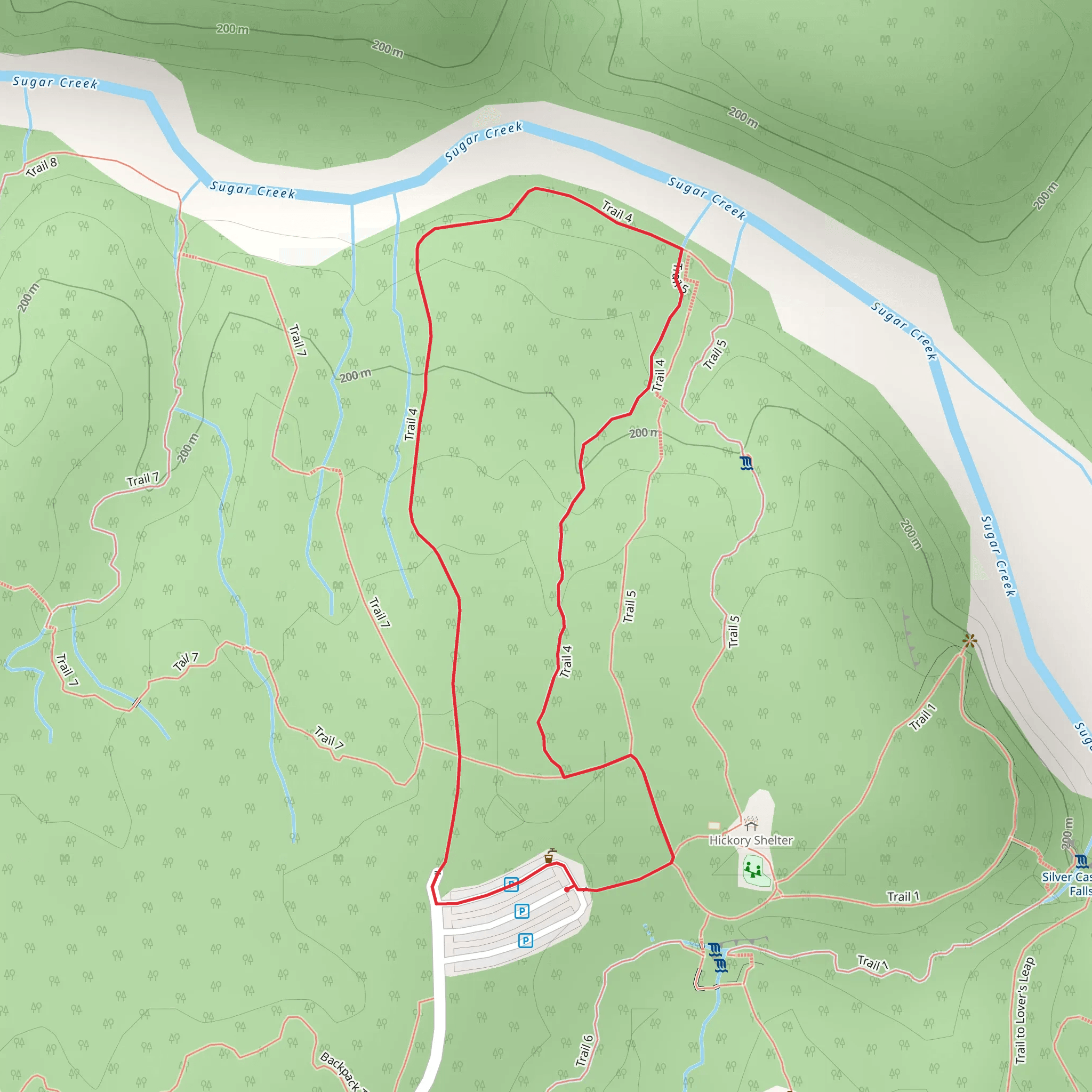 Trail 4 Loop mobile static map
