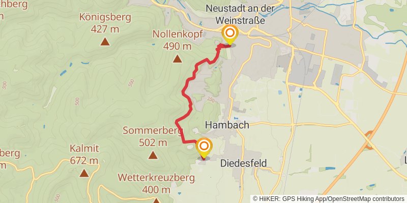 Deutsche Weinstrasse alt 2 Map