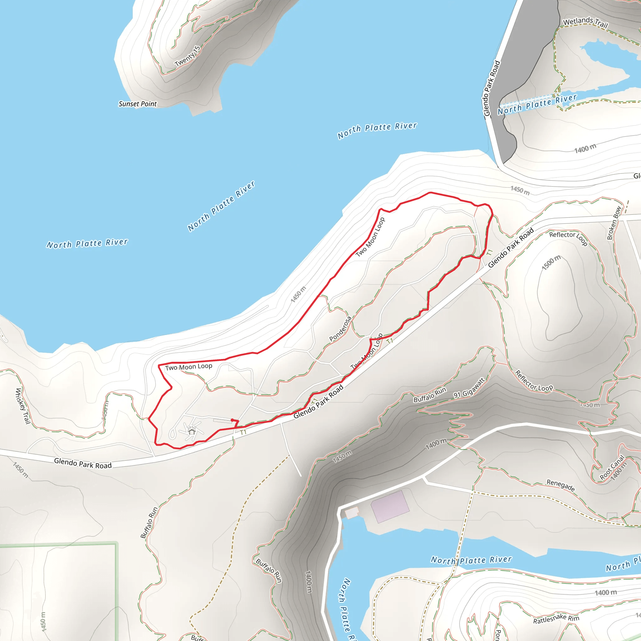 Two Moon Loop mobile static map