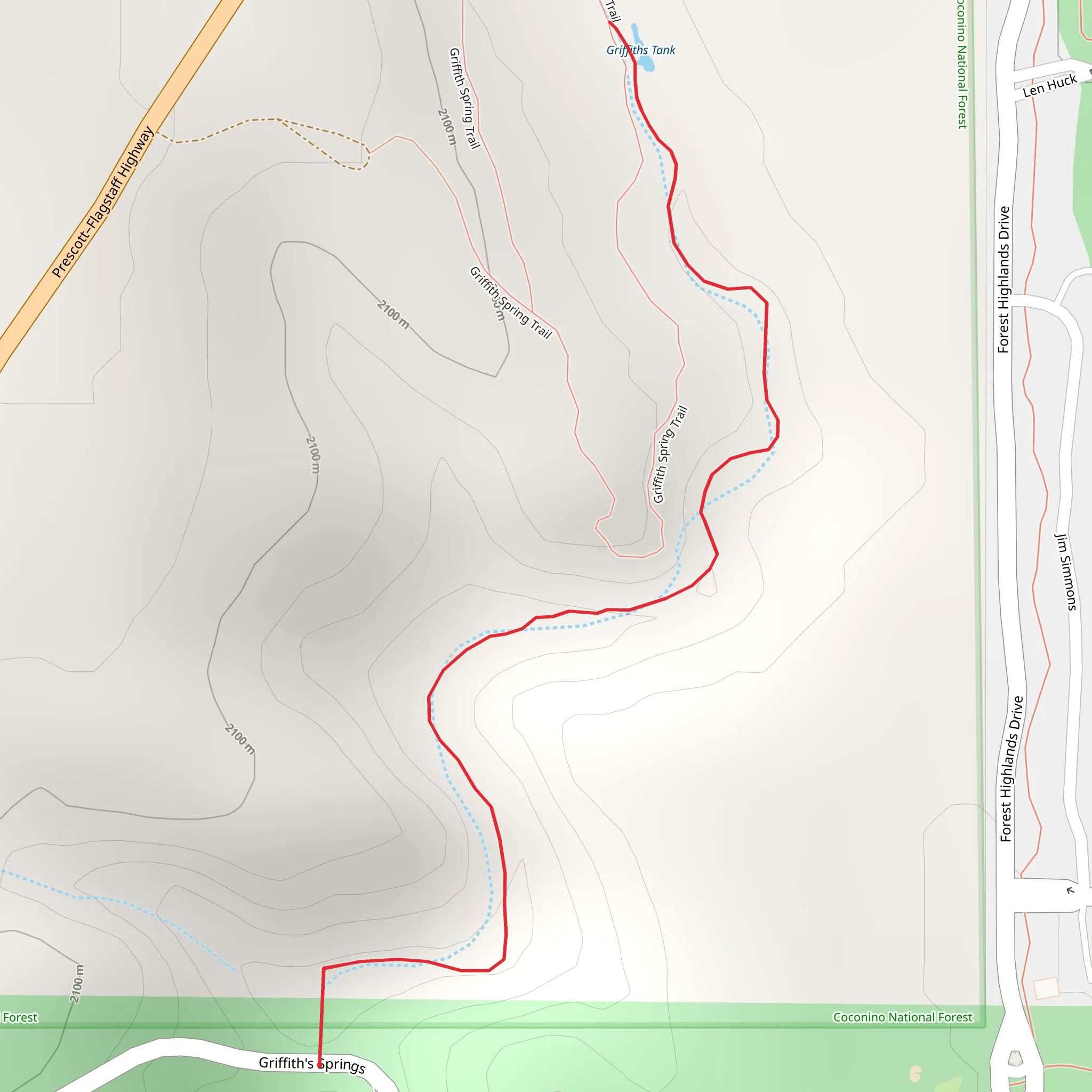 Griffiths Tank mobile static map