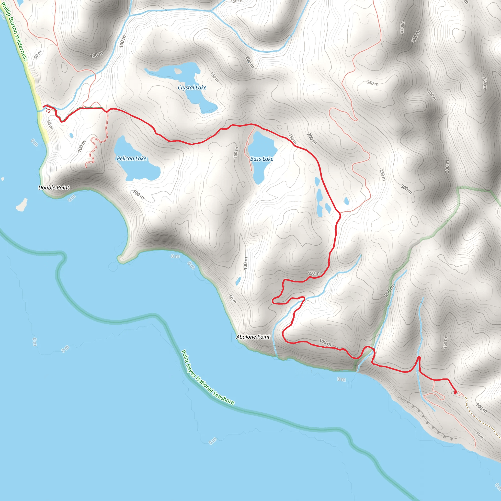 Alamere Falls via Coast Trail mobile static map