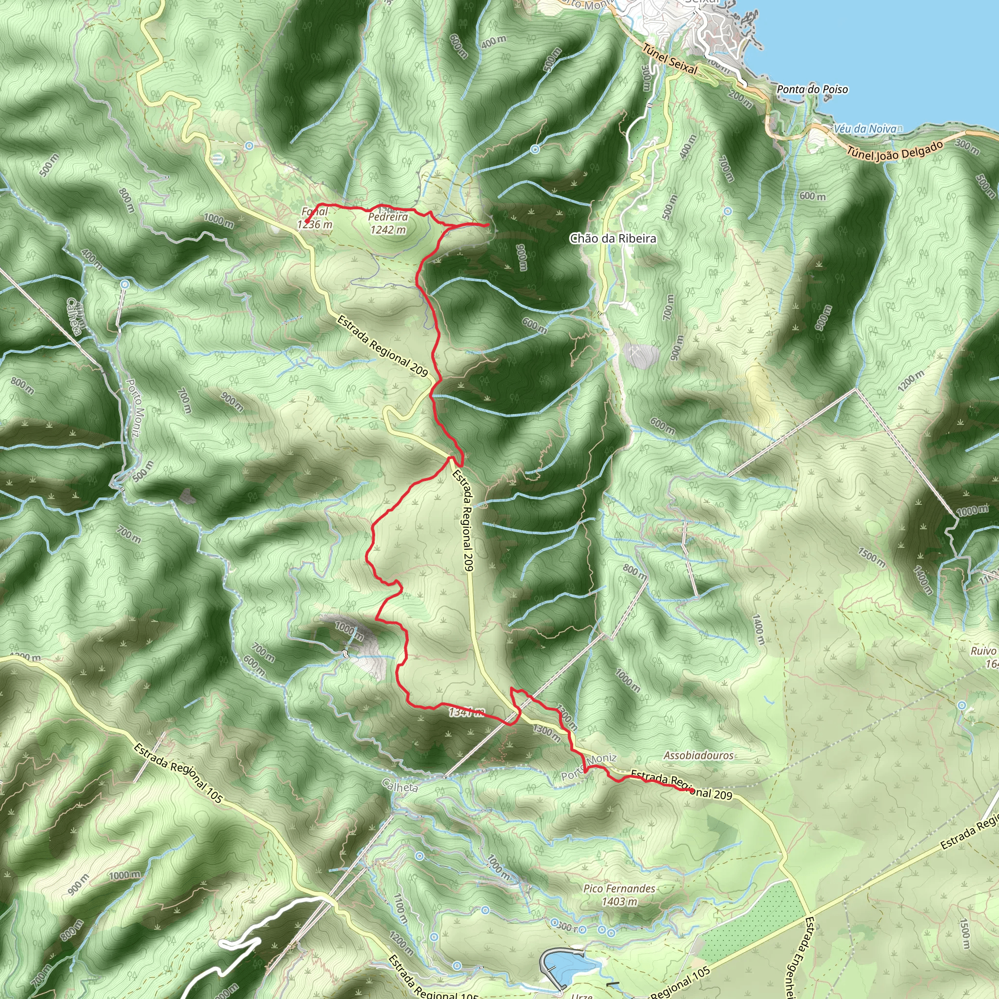 PR 13 Vereda do Fanal mobile static map