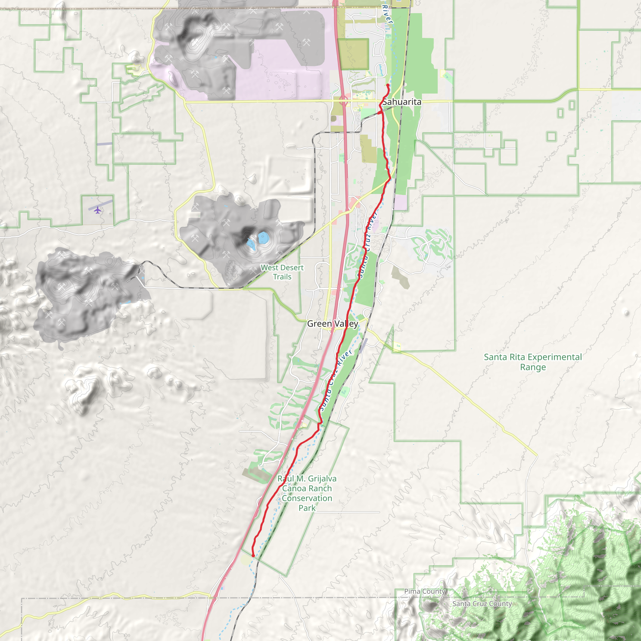 Anza Trail mobile static map