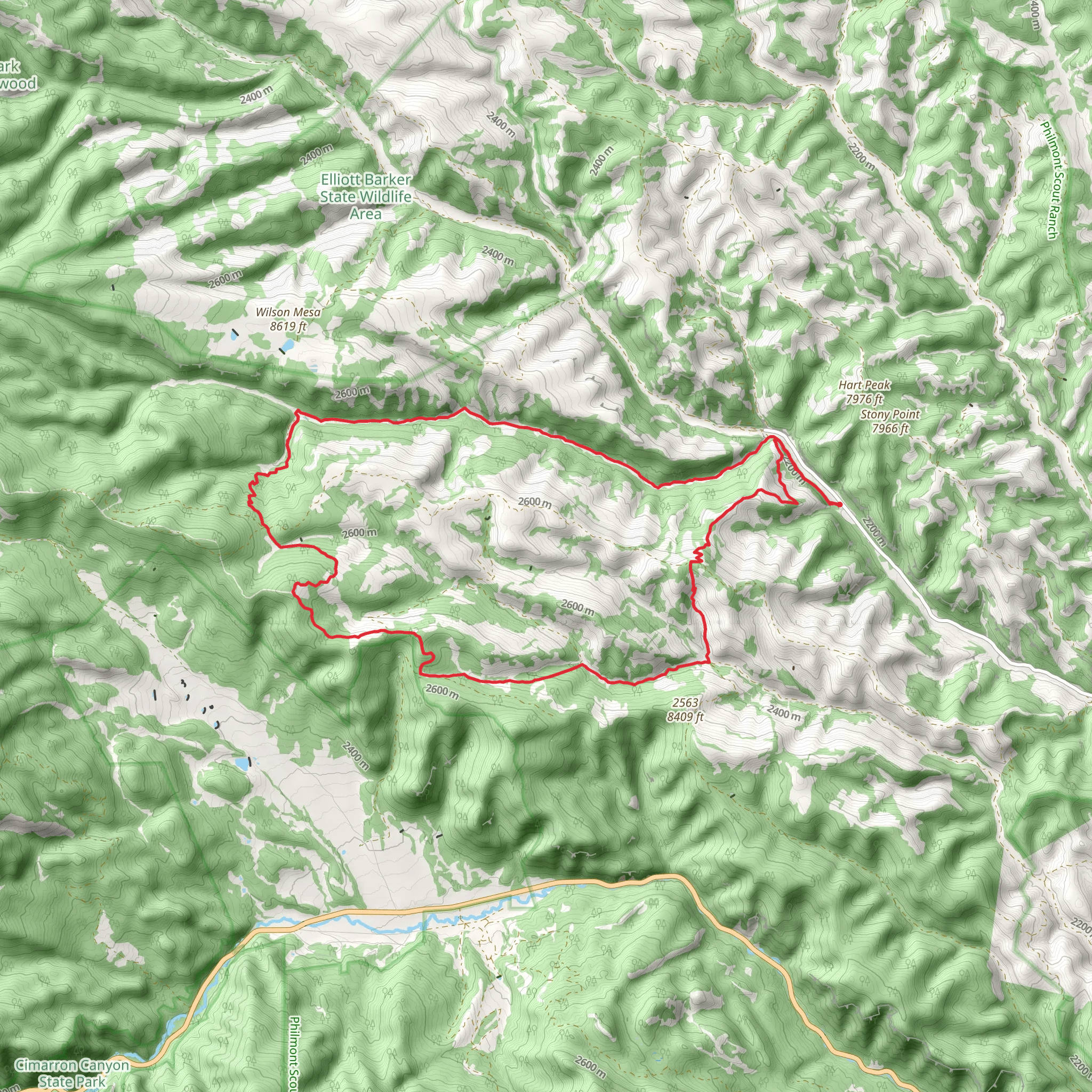 Emergency Use and Dean Camps Junction to New Dean Loop Trail mobile static map