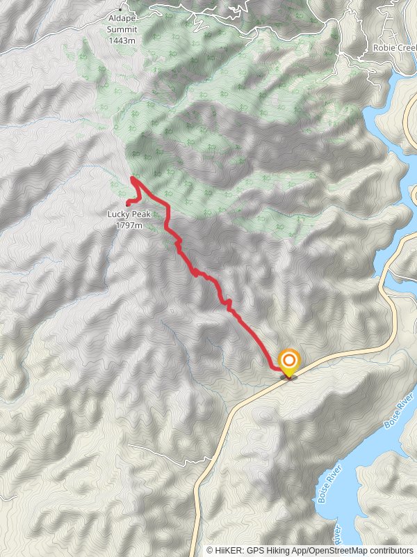 Lucky Peak from East Highway 21