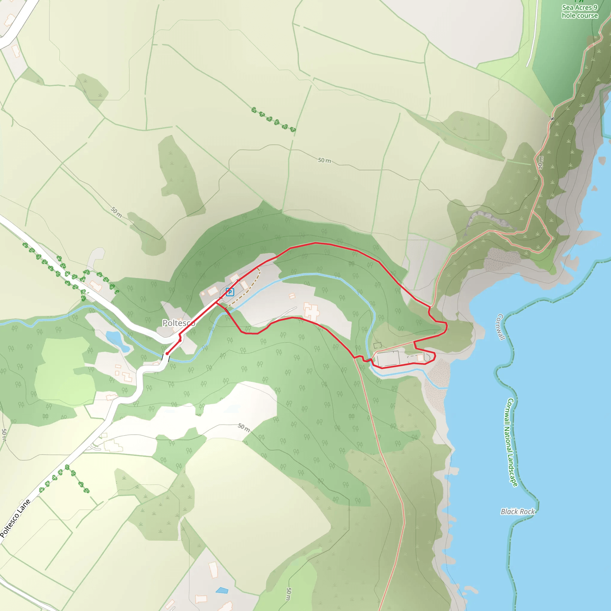 Poltesco Loop mobile static map