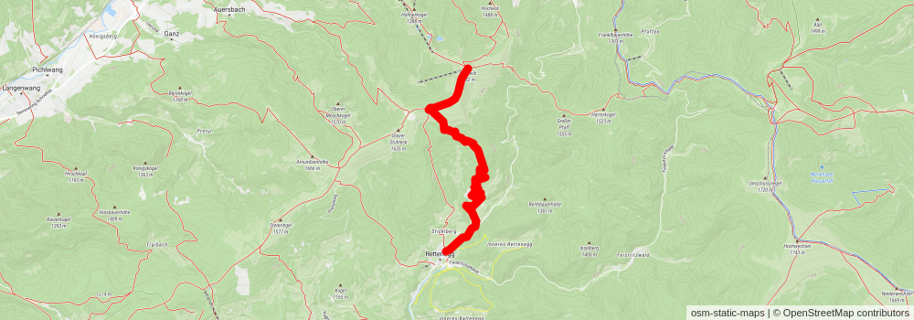 Peter Rosegger - On the Planet Trail stage 2 Map