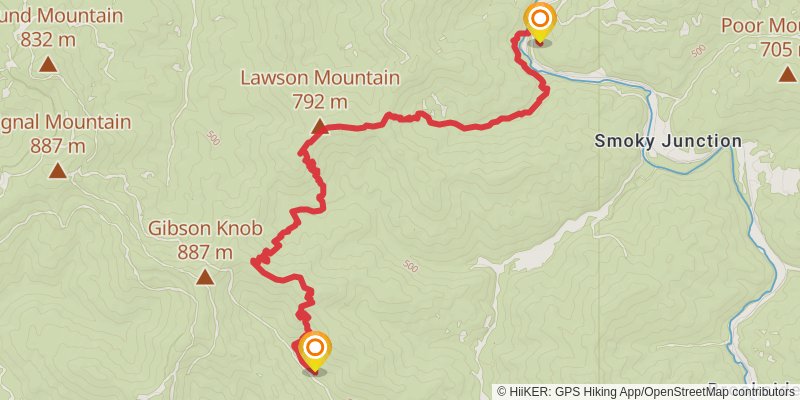 Great Eastern Trail (Incomplete) stage 67 Map