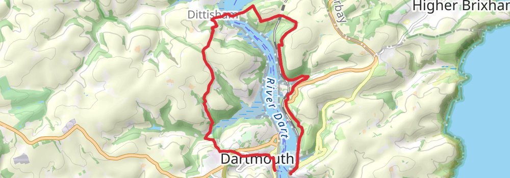 South West Coast Path alt 7 Map