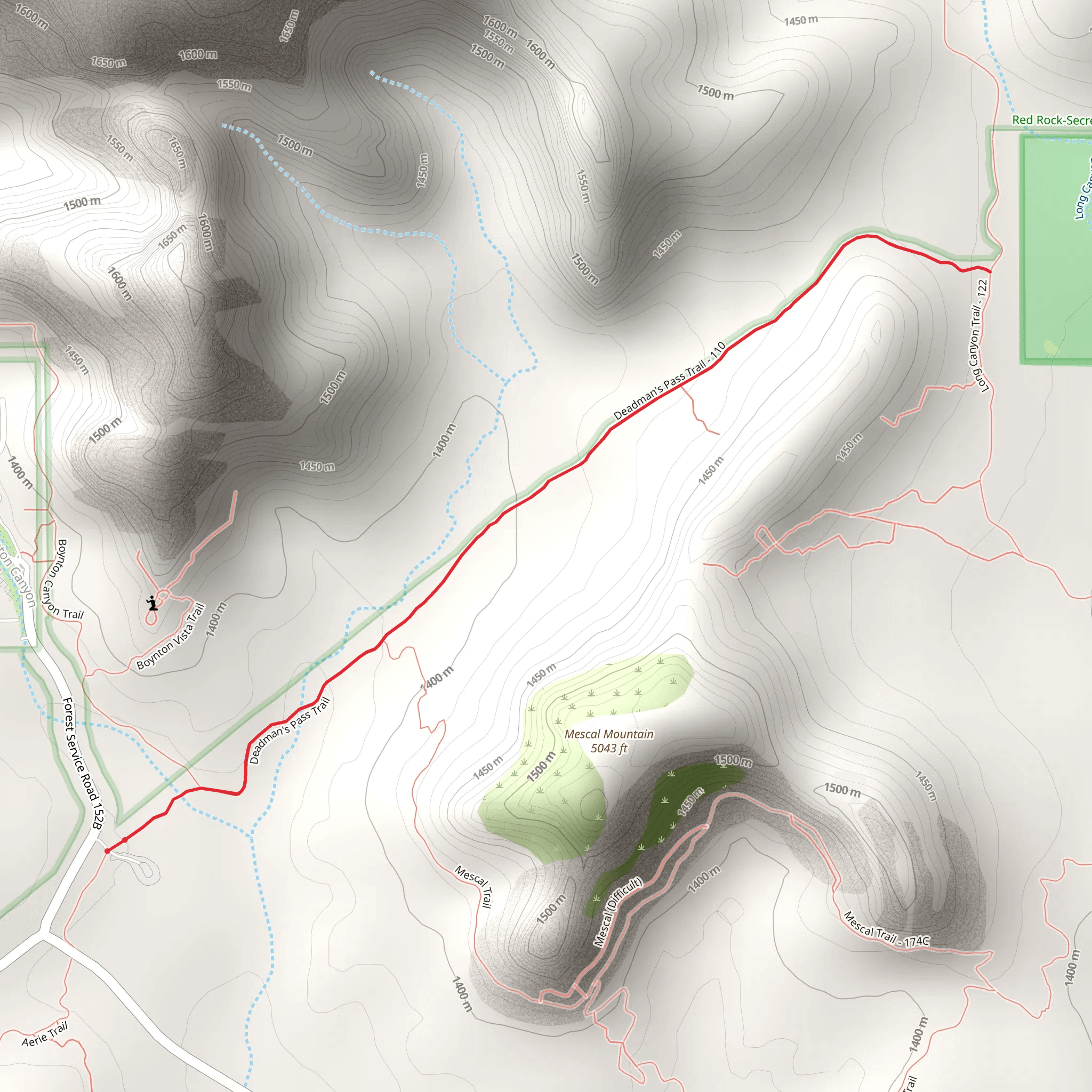 Deadman's Pass Trail mobile static map