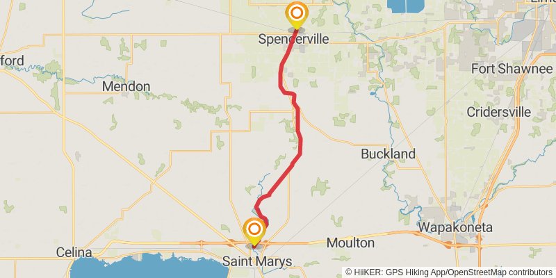 North Country Trail - Ohio stage 11 Map