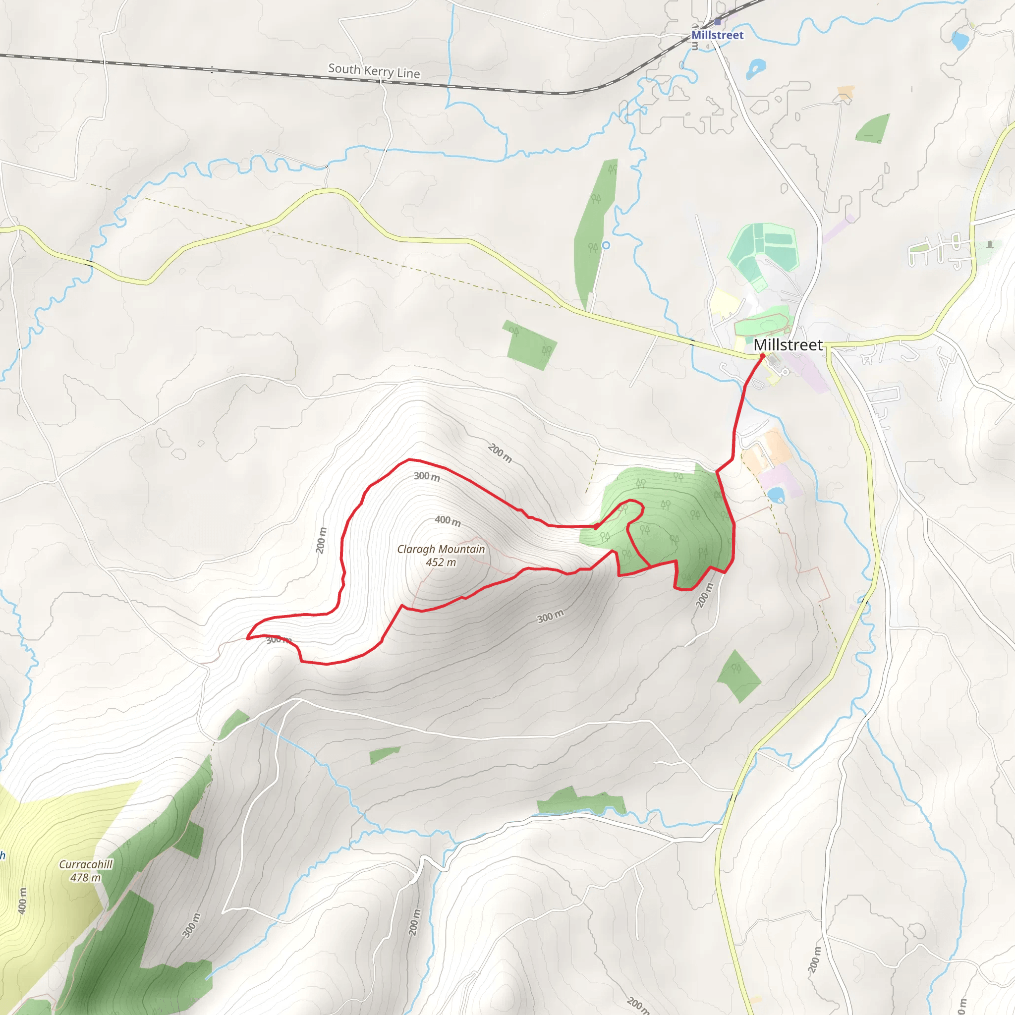 Claragh Loop - Millstreet mobile static map