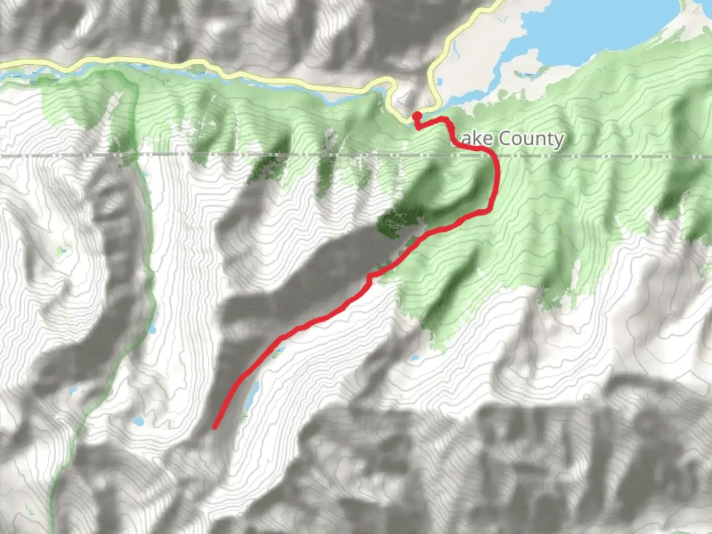 An image depicting the trail Big Willis Gulch Trail and Willis Creek Trail and its surrounding area.