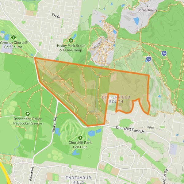 Churchill National Park mobile static map
