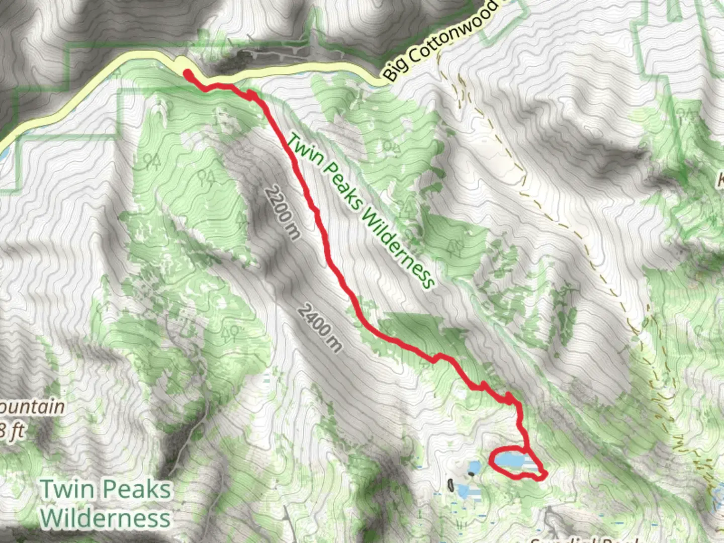 An image depicting the trail Lake Blanche Trail and its surrounding area.
