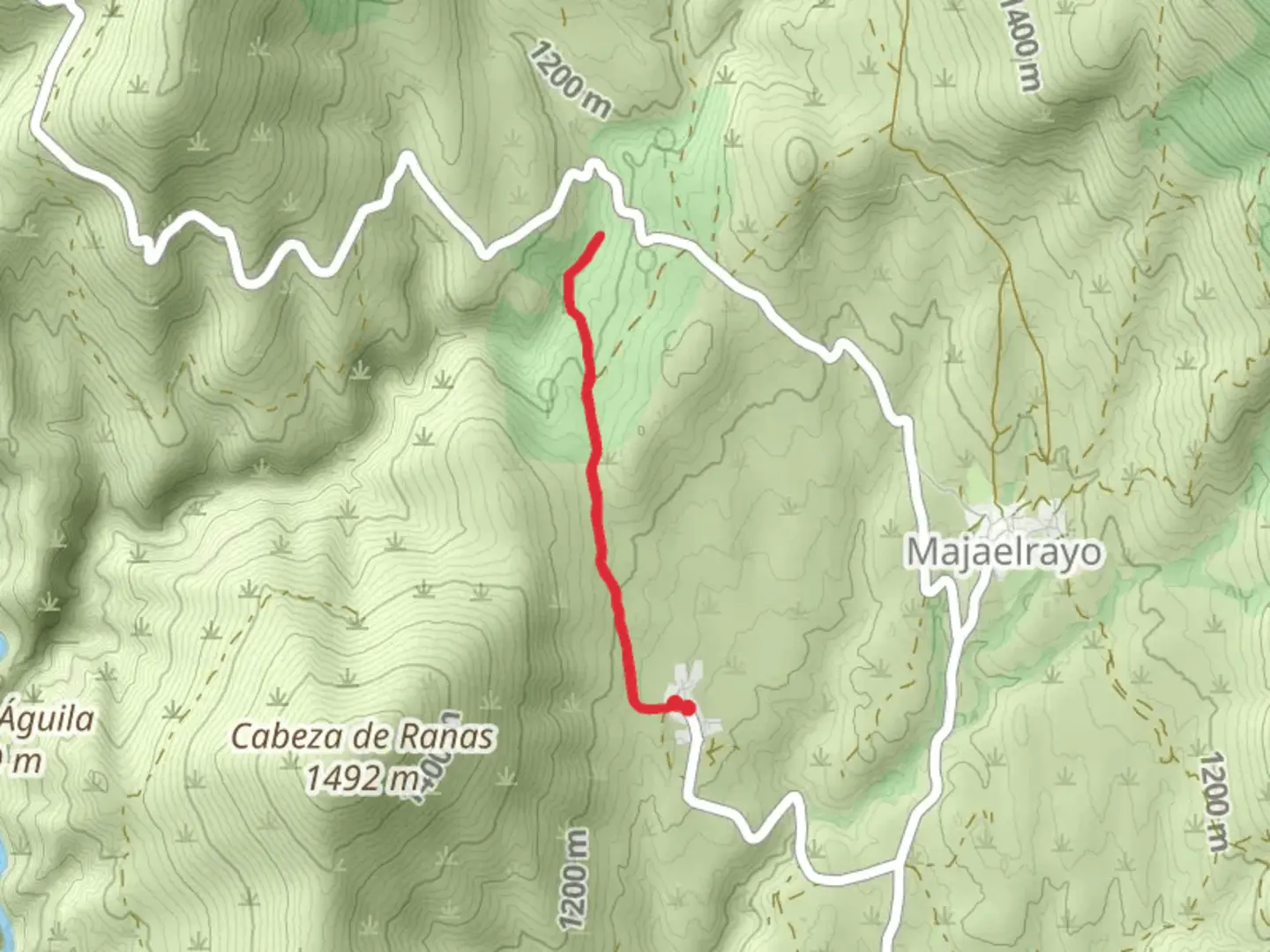 An image depicting the trail Majaelrayo Mill SL GU 3 and its surrounding area.