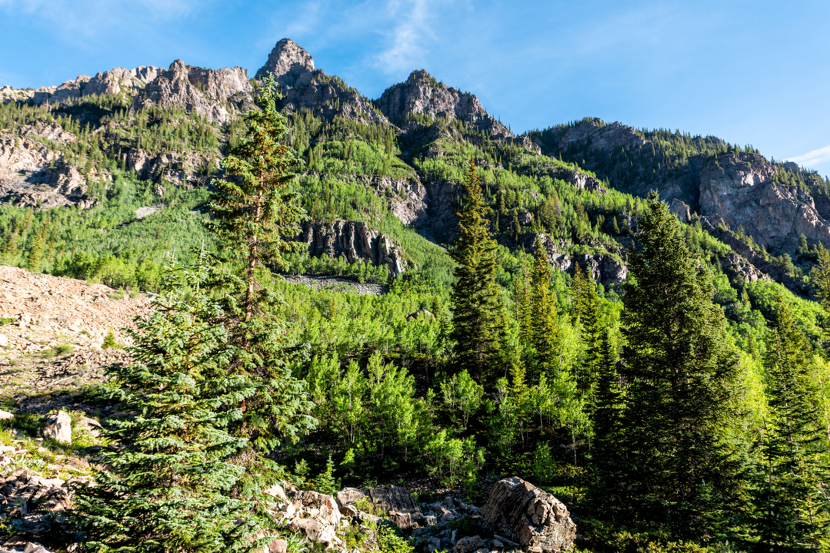 An image depicting the trail North Maroon Peak Trail and its surrounding area.
