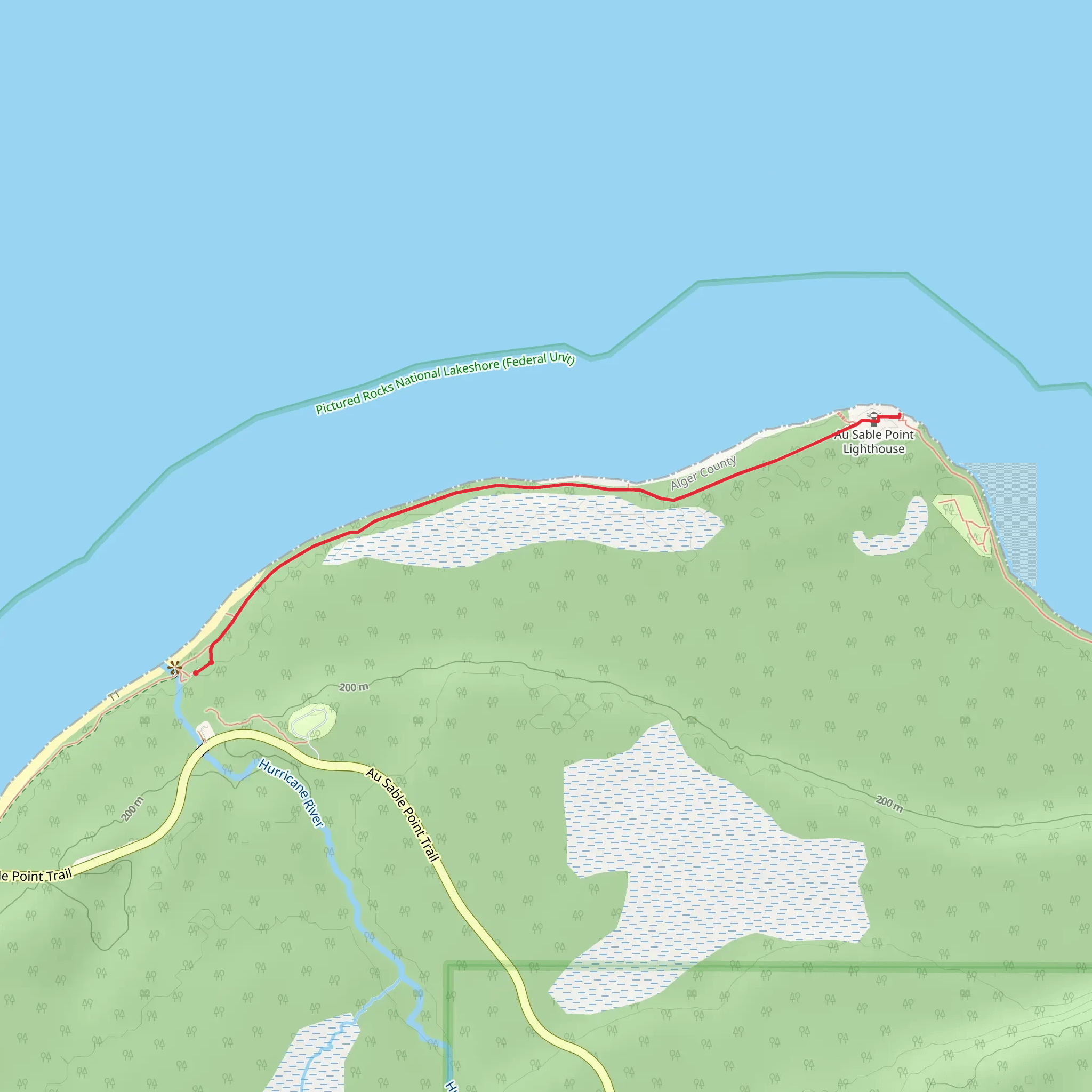 North Country Trail mobile static map