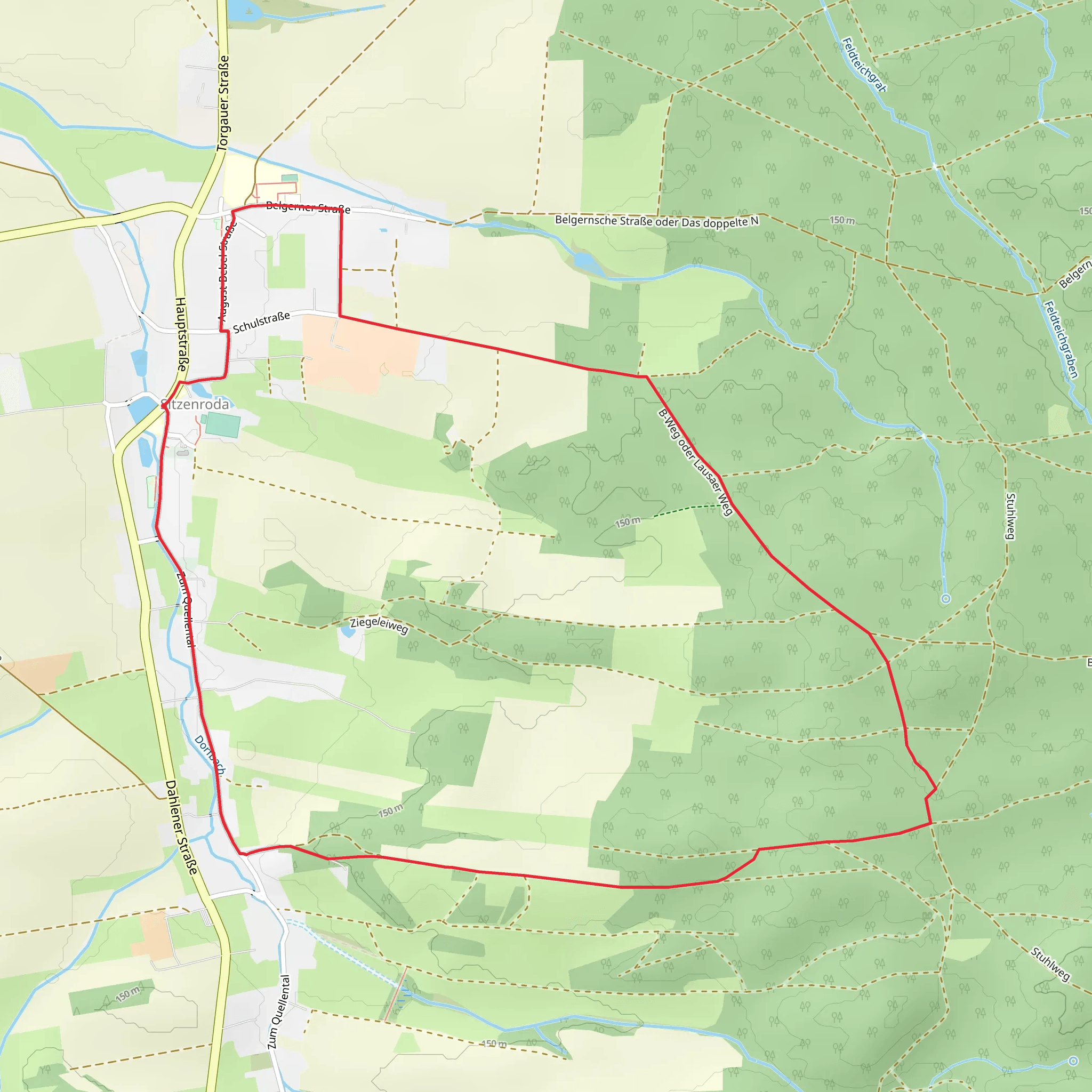 Sitzenroda Loop mobile static map