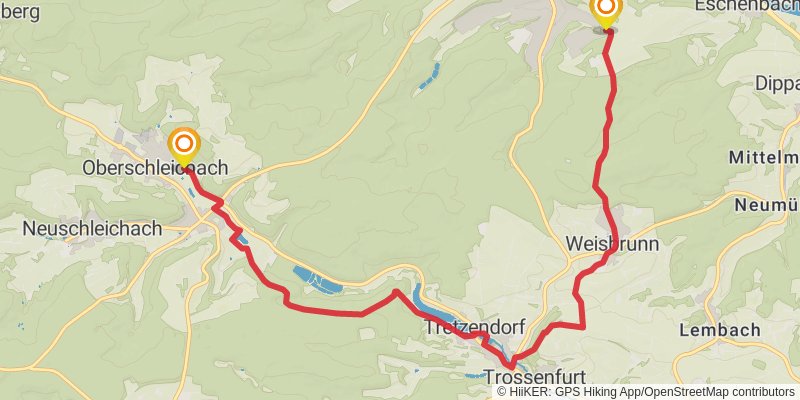 Steigerwald Panoramaweg stage 7 Map