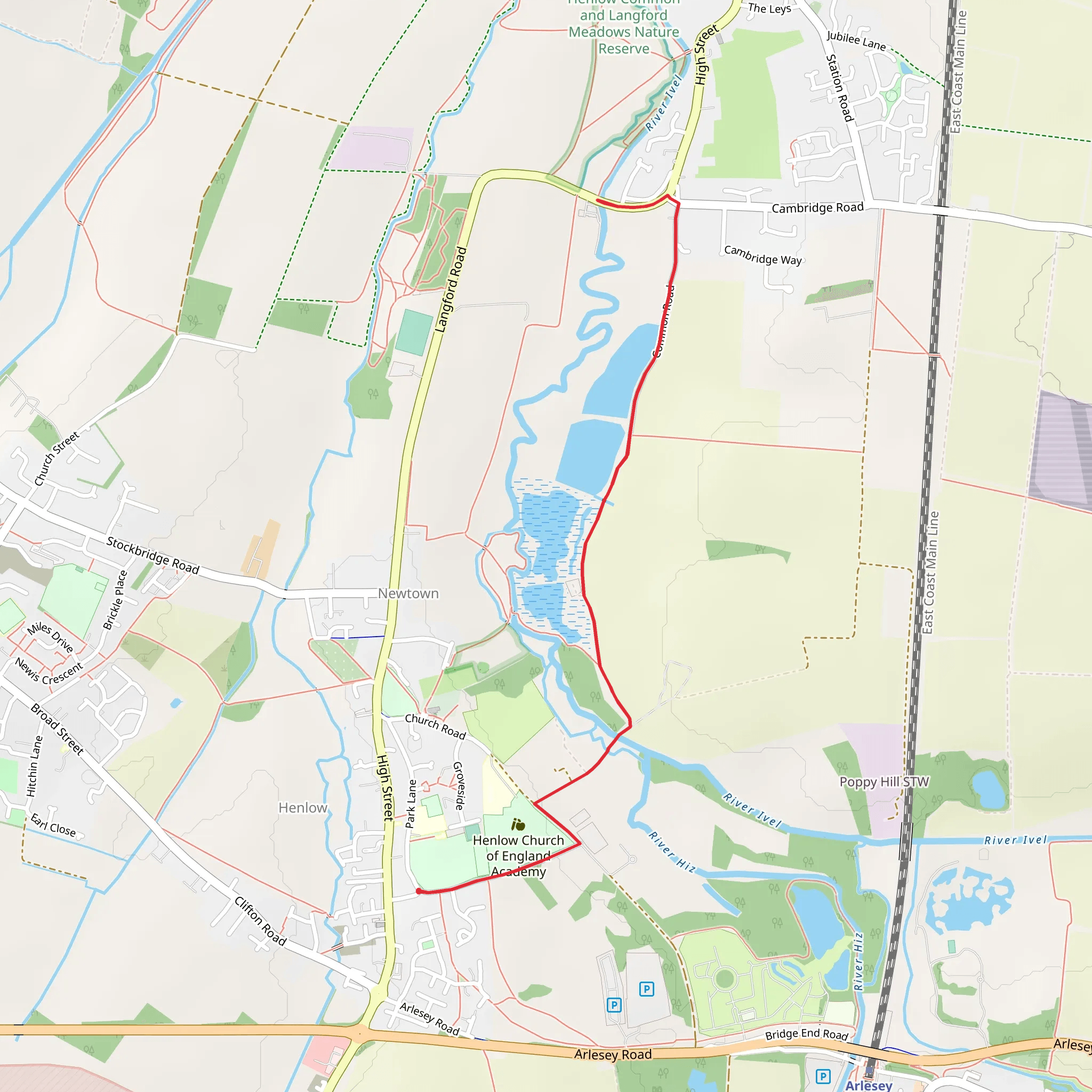 Henlow mobile static map