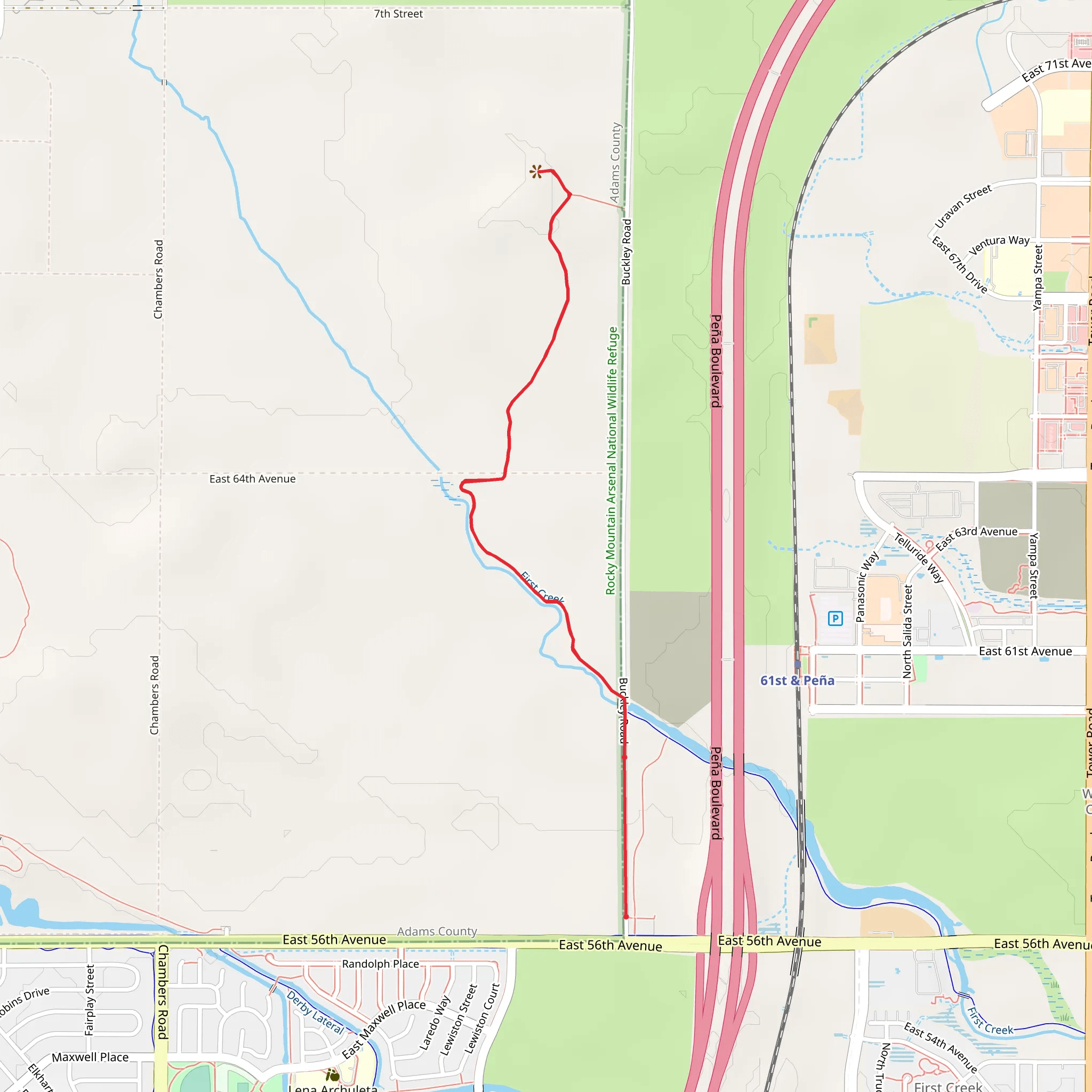 First Creek Trail mobile static map