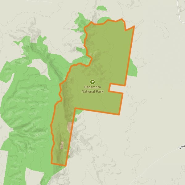 Benambra National Park mobile static map