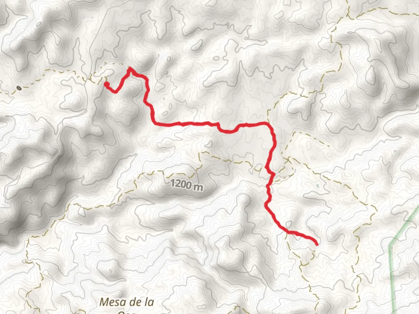 An image depicting the trail Chiva Loop and Chiva Tank and its surrounding area.